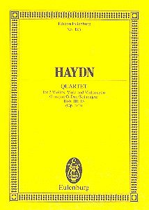 J. Haydn: Quartett G-Dur Op 3/3 Hob 3/15 Eulenburg Studienpa