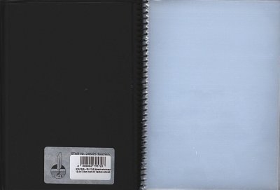 STAR Marschnotenmappe 12,4x17,8cm hoch 25 Taschen schwarz