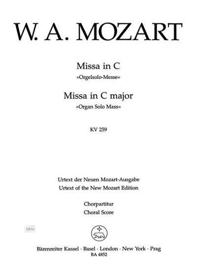 W.A. Mozart: Missa in C, 4GesGchOrch