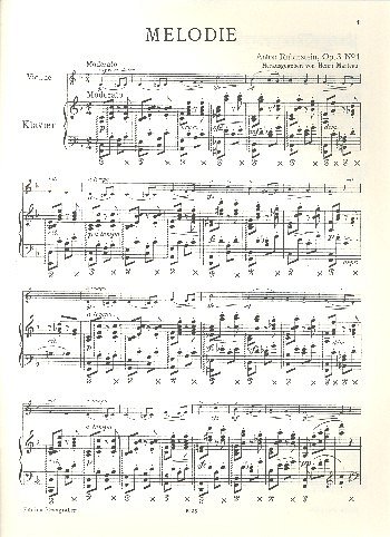 A. Rubinstein: Melodie op. 3