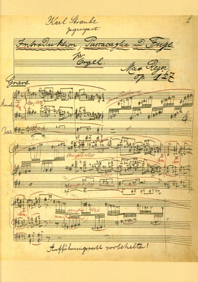 M. Reger: Introduktion, Passacaglia und Fuge e-Moll op. 127