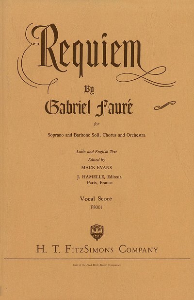 G. Fauré: Requiem, Ges (Part.)