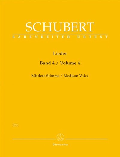 F. Schubert: Lieder 4 - mittlere Stimme, GesMKlav