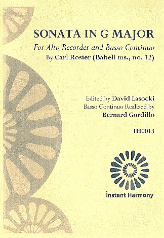 C. Rosier et al.: Sonate 4 G-Dur