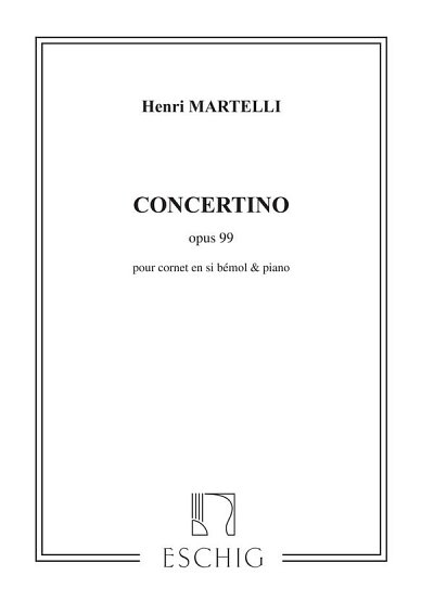 H. Martelli: Concertino , Trp (Part.)