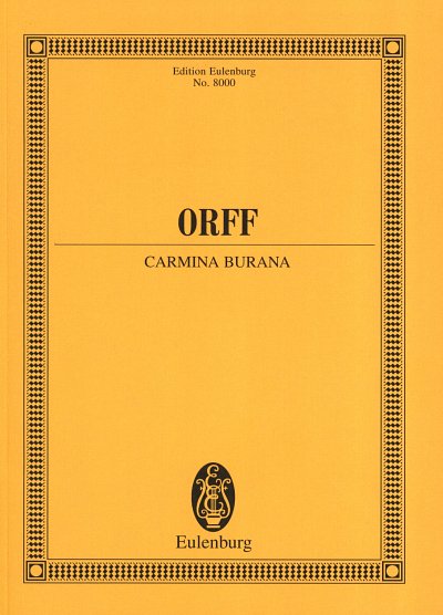C. Orff: Carmina Burana, 3GsGch4KOrch (Stp)