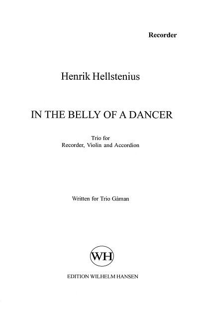 H. Hellstenius: In the Belly of a Dancer, BflVlAkk (Stsatz)
