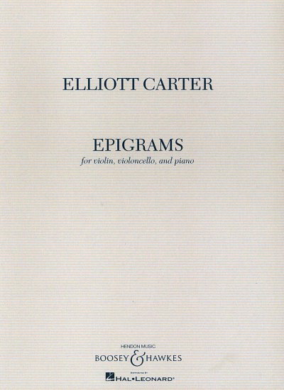 E. Carter: Epigrams, VlVcKlv (Part.)