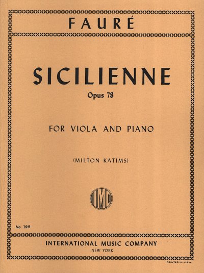G. Fauré: Siciliana Op. 78 (Bu)