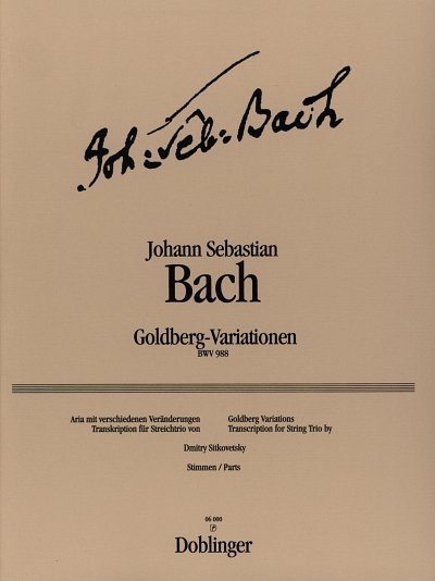 J.S. Bach: Goldberg-Variationen, VlVlaVc (Stsatz)