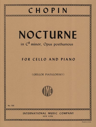F. Chopin: Nocturne in C-sharp minor, VcKlav (KlavpaSt)
