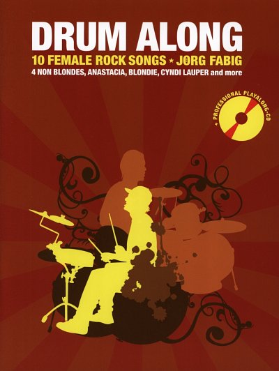Drum Along - 10 Female Rock Songs, Schlagz (Bu+CD)
