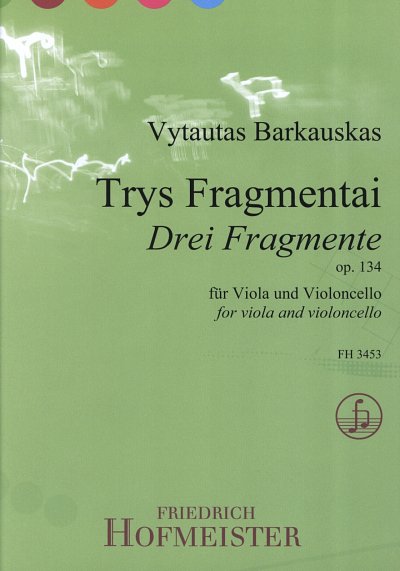 3 Fragmente op.134 für Viola (2Sppa)