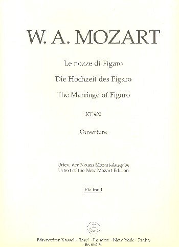 W.A. Mozart: Le nozze di Figaro KV 492, Sinfo (Vl1)