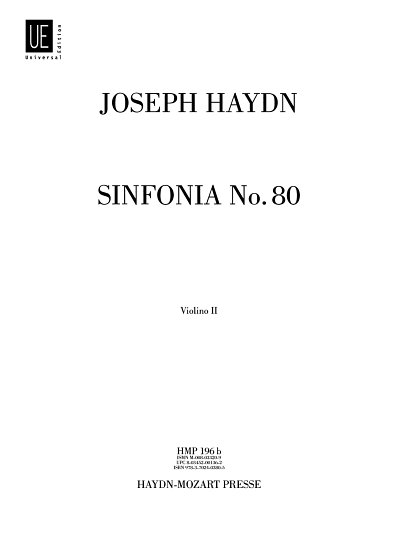 J. Haydn: Sinfonia Nr. 80 d-Moll Hob. I:80, Sinfo (Vl2)