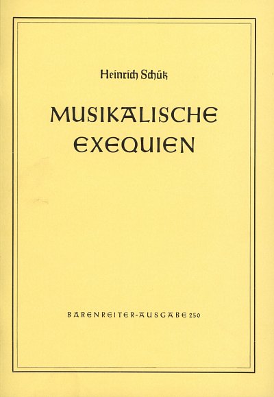 H. Schütz: Musikalische Exequien SWV 279-28, GesGchBc (Part)