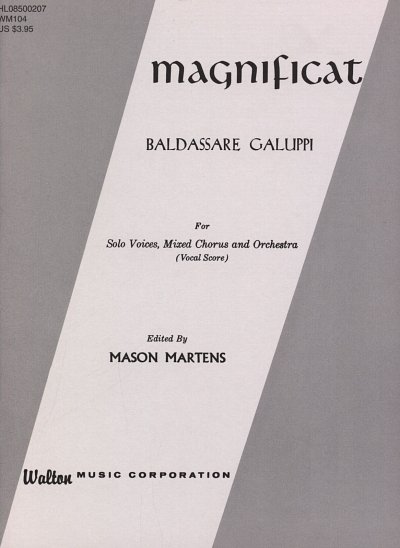 B. Galuppi: Magnificat, GchKlav (Chpa)