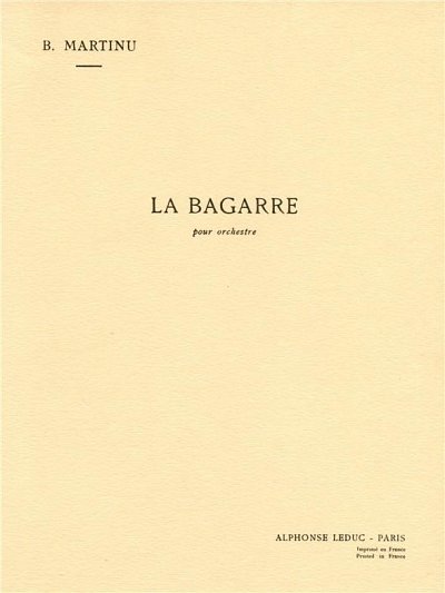 B. Martinů: La Bagarre H155