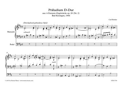 DL: C. Benker: Praeludium D-Dur, Orgel