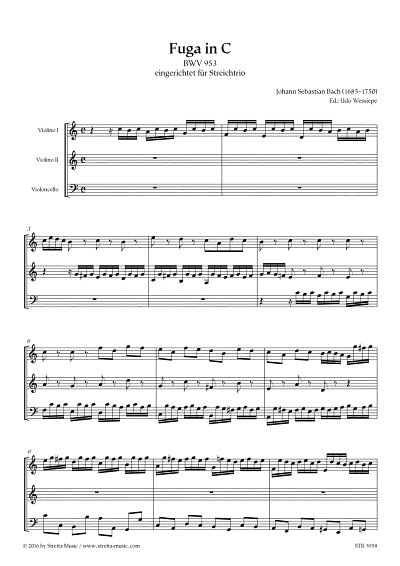 DL: J.S. Bach: Fuga in C, 2VlVc