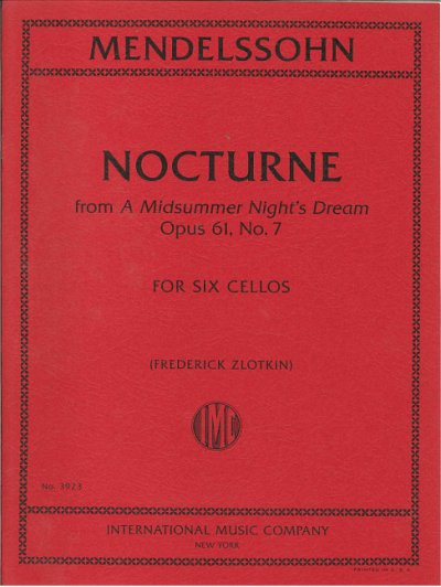 F. Mendelssohn Barth: Nocturne op. 61/7 , 6Vc (Pa+St)