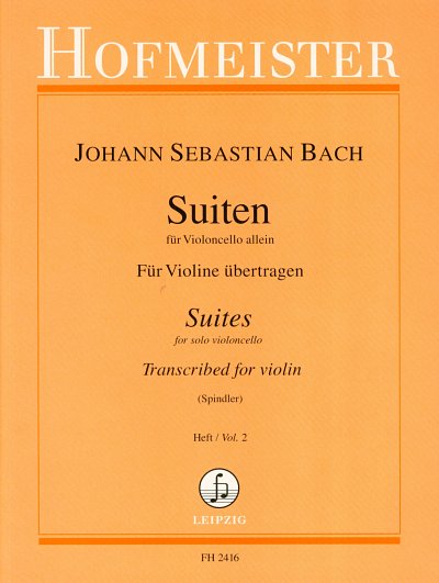 J.S. Bach: Suiten für Violoncello Band 1 (Nr.4-6)