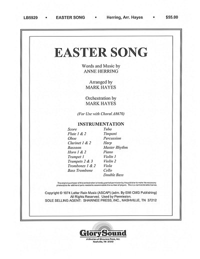 Easter Song, Sinfo (Pa+St)