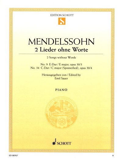 F. Mendelssohn Barth: 2 Lieder ohne Worte op. 30/3 and, Klav