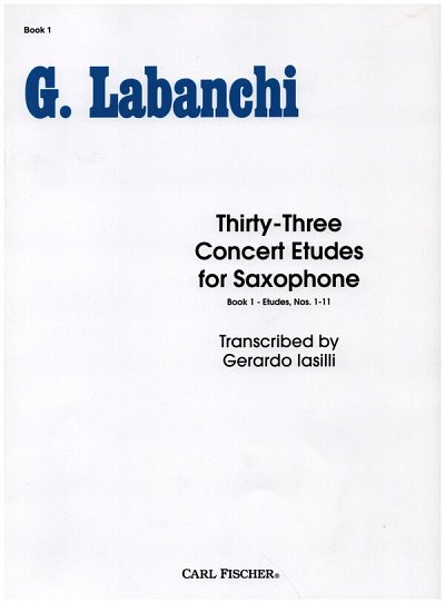 L. Gaetano: Thirty-Three Concert Etudes, Sax