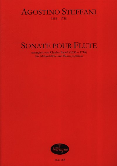 S. AGOSTINO: Sonatine pour flute, Altblockfloete, Basso cont