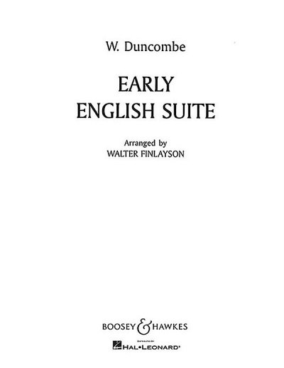 Early English Suite (Pa+St)