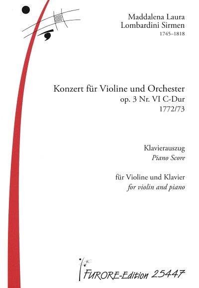 M. Sirmen: Konzert C-Dur op.3,6 für Violine und Orch, VlKlav