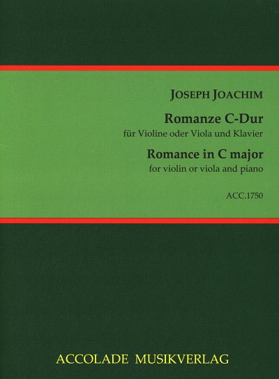 J. Joachim: Romanze C-Dur, Vl/VaKlav (KlavpaSt)