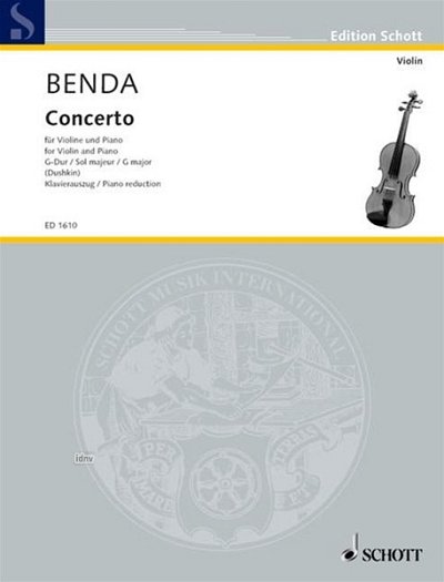 J. Benda: Concerto G-Dur , VlStro (KASt)