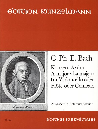 C.P.E. Bach: Konzert für Violoncello, Ausgabe, FlKlav (KASt)
