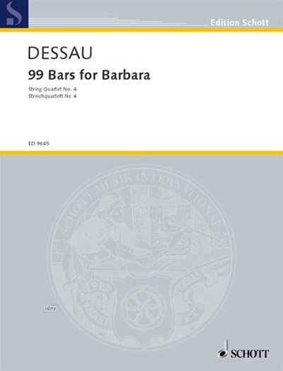 P. Dessau: 99 Bars for Barbara , 2VlVaVc (Pa+St)