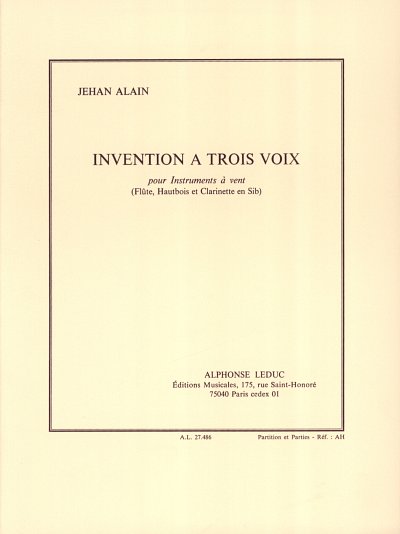 J. Alain: Invention à 3 Voix