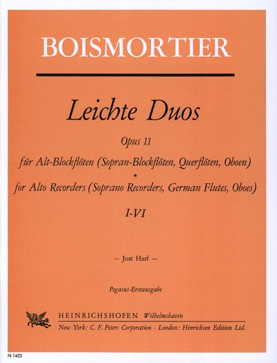 J.B. de Boismortier: Leichte Duos Op 11 Nr 1-6