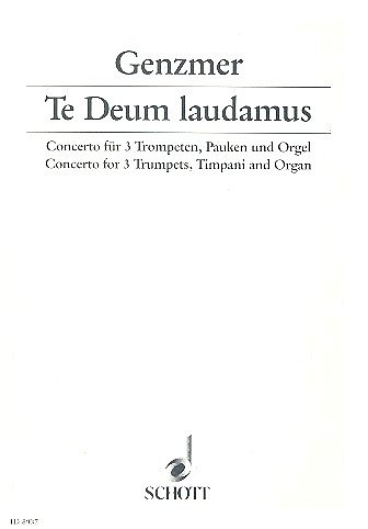 H. Genzmer: Te Deum laudamus GeWV 427  (Pa+St)