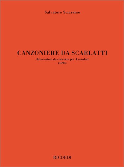 S. Sciarrino: Canzoniere Da Scarlatti