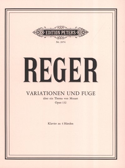M. Reger: Variationen und Fuge ueber ein Thema von, Klav(4hd