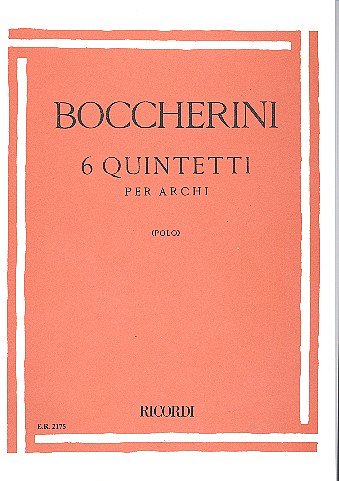 L. Boccherini: 6 Quintet Vol. Iii: Nn. 5 E 6