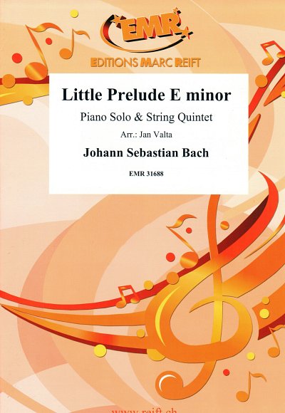 J.S. Bach: Little Prelude E Minor, 5StrKlav (Pa+St)