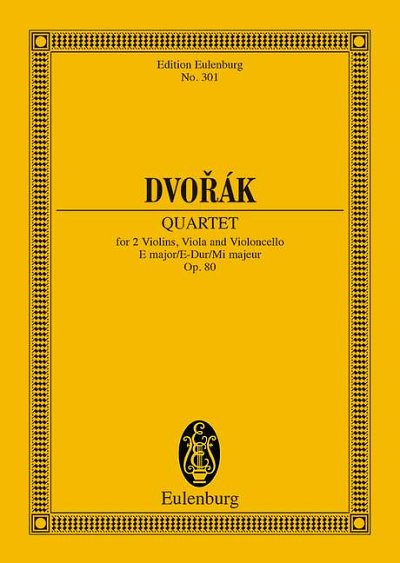 A. Dvořák: Quatour à cordes Mi majeur