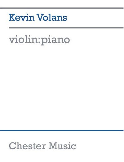 K. Volans: Kevin Volans: violin:piano, VlKlav (KlavpaSt)