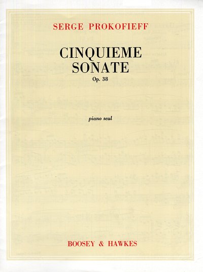 S. Prokofiev: Piano Sonata No.5 In C Op.38