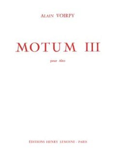 A. Voirpy: Motum III, Asax