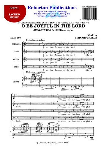 O Be Joyful In The Lord, GchKlav (Chpa)
