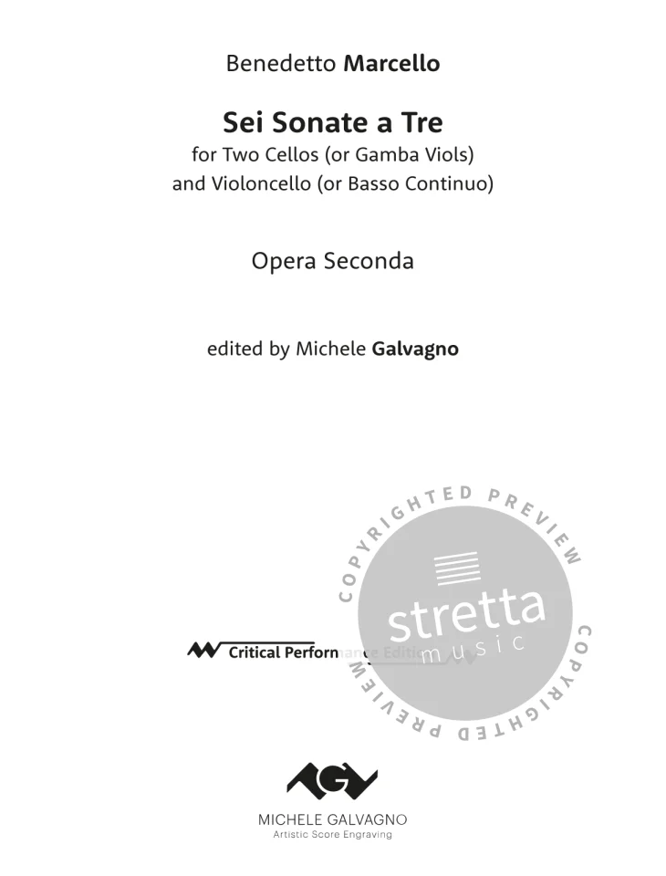 DL: B. Marcello: Six Sonatas, 2VcBc (Part(C)+St) (1)