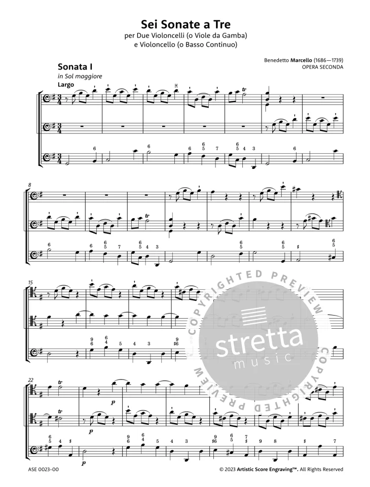 DL: B. Marcello: Six Sonatas, 2VcBc (Part(C)+St) (3)